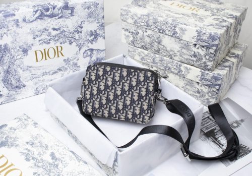 Dior Safari Messenger Bag Black Beige