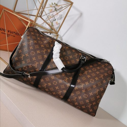 Louis Vuitton Monogram Canvas and Leather Keepall Bandouliere