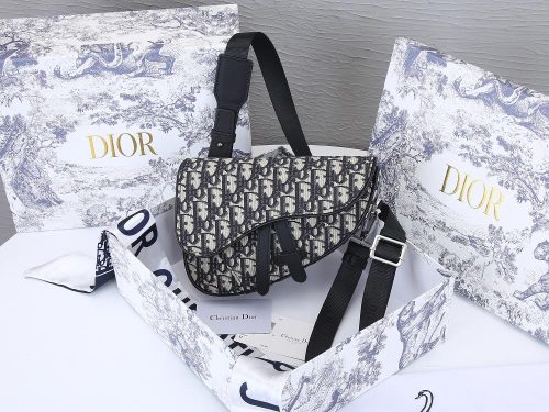 Dior Saddle Bag Oblique Jacquard