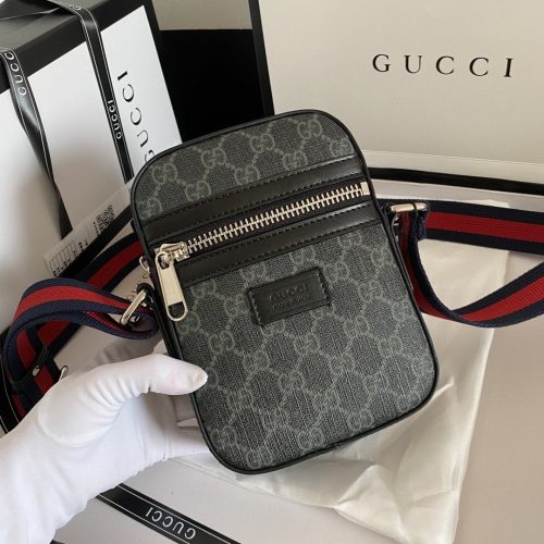 Gucci Black GG  Messenger