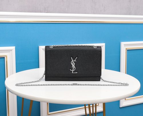 Saint Laurent Womens Kate Small Leather Shoulder Bag