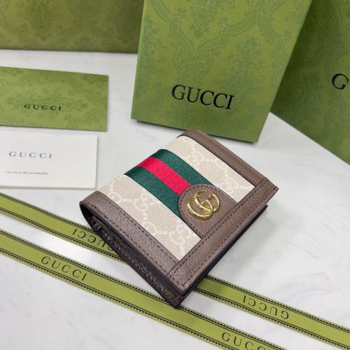 Gucci Gucci GG Webstripe Open-Fold Wallet