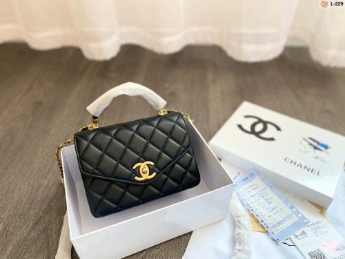 CHANEL GOLD TOP HANDLE BAG