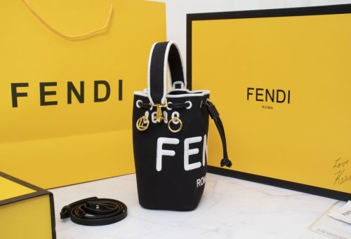 Fendi Women's Black Mon Trésor Bucket Bag