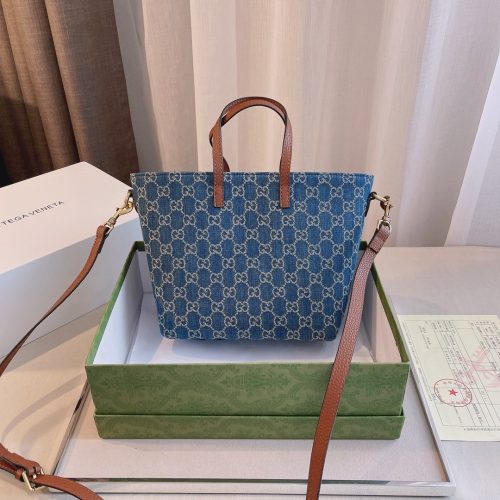 Leather  Denim  Gucci Tote bag