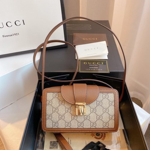 GG MINI BAG WITH CLASP CLOSURE