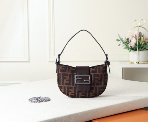 Fendi Zucca Micro Mini Croissant Bag
