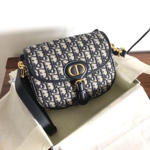 Dior Medium Dior Bobby Bag Blue Dior Oblique Jacquard Women
