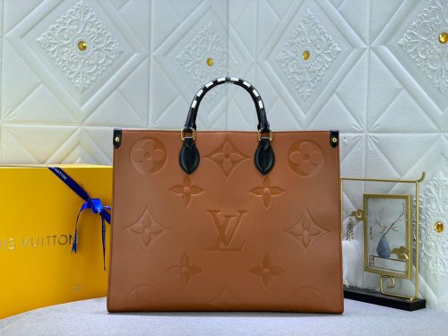LV On The Go GM Monogram Empreinte Cognac Best Quality