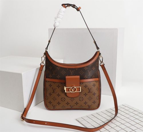 Louis Vuitton Monogram Reverse Monogram Dauphine Hobo