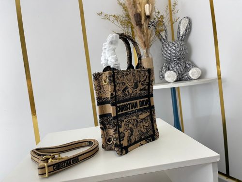 Mini Vertical Dior Book Tote