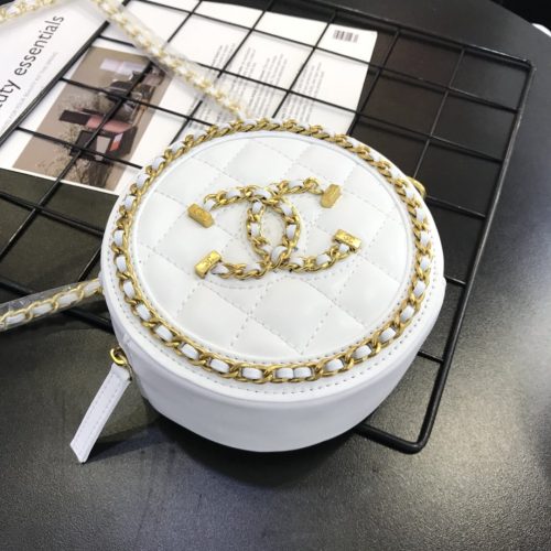 Chanel Mini Drawstring White