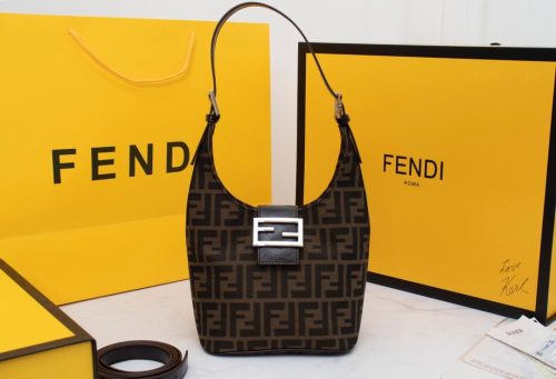 FENDI Zucca Mamma Shoulder Bag