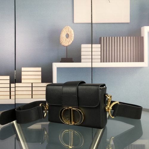 DIOR 30 Montaigne Bag Black Box Calfskin Women