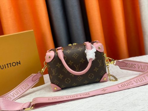 Vuitton Petite Malle Souple bag Monogram Pink