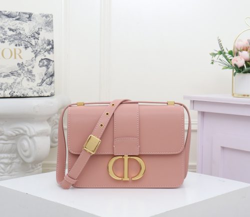 Dior 30 Montaigne Calfskin Black