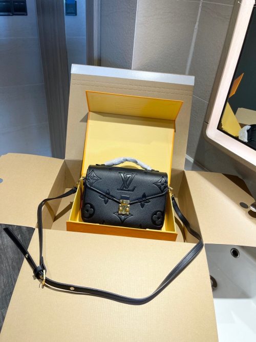 LV Metallic Monogram Pochette Bag