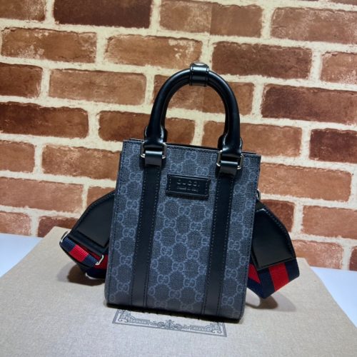 Gucci GG-embossed mini leather tote bag