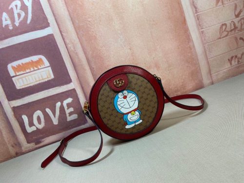 Doraemon x Gucci crossbody bag in mini GG canvas