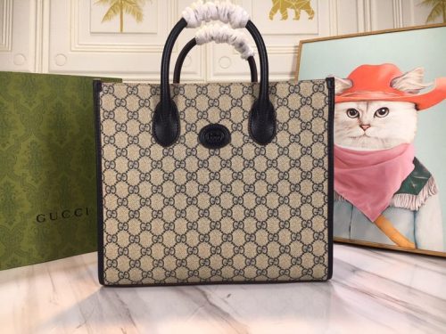 GG small tote bag in GG