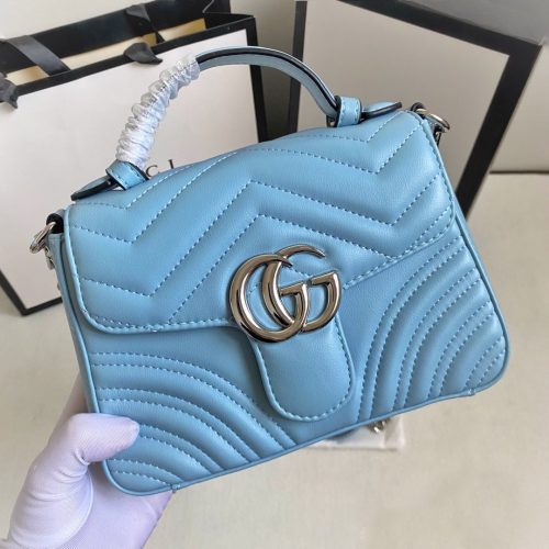 Gucci Marmont Matelassé Bag Blue