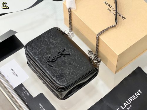 YSL Niki Wallet Black