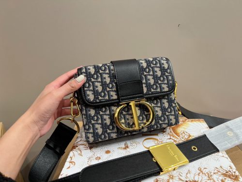 Dior 30 Montaigne Bag Blue Dior Oblique Jacquard Women