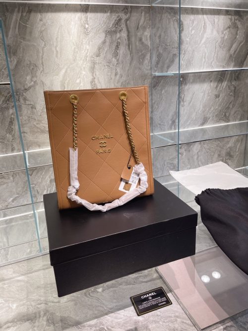 Chanel 22 Small Handbag Camel