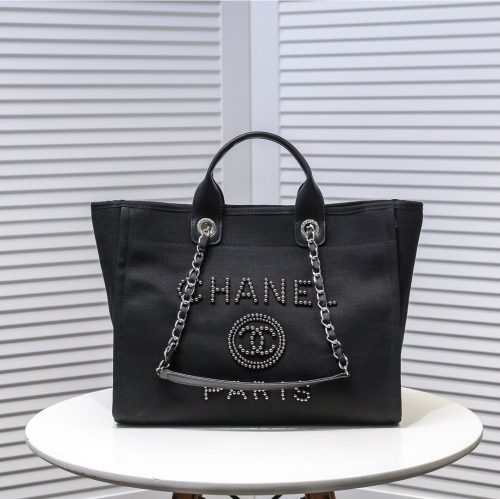 Chanel Deauville Medium Black With Pearl