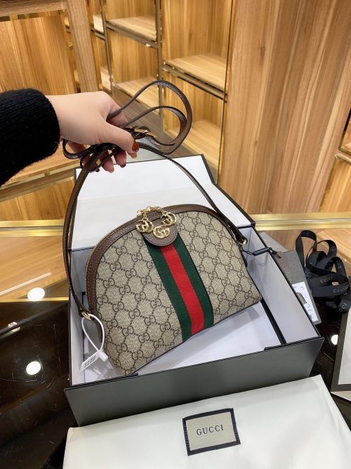 Gucci Ophidia GG Small Leather Shoulder Bag