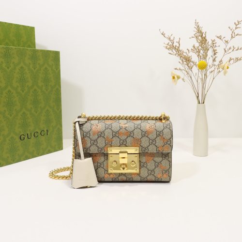 Gucci Padlock Small Berry Shoulder Black Leather