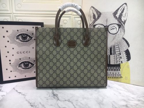 Gucci Small Tote Bag Canvas GG