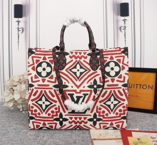 Louis Vuitton LV Neverfull Crafty red