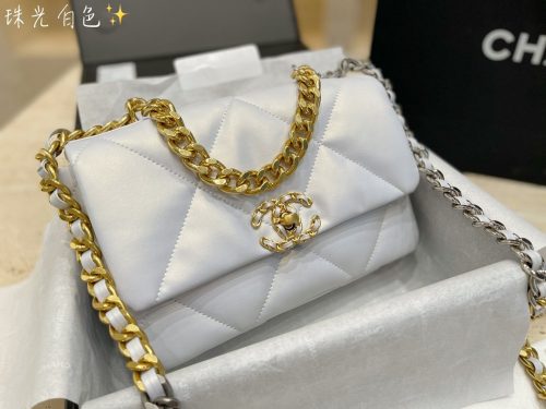 Chanel 19 Small Flap Quilted  Leather Shoulder