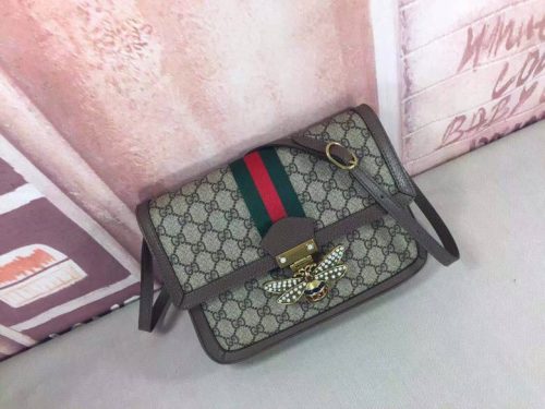 Gucci Queen Magaret Shoulder Bag Brown