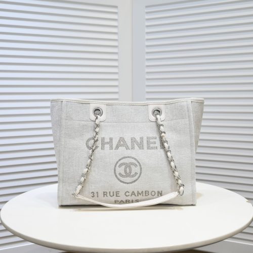 Chanel Deauville Chain Tote Bag