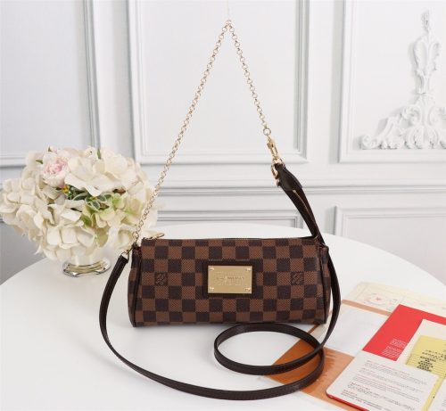 LOUIS VUITTON Damier Ebene Eva Shoulder Bag