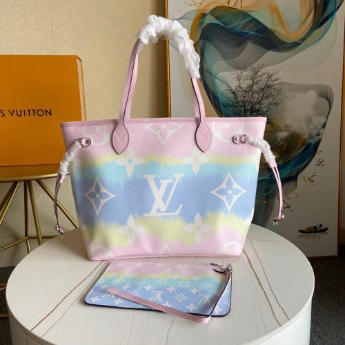 LOUIS VUITTON  Monogram Escale Neverfull MM Pastel