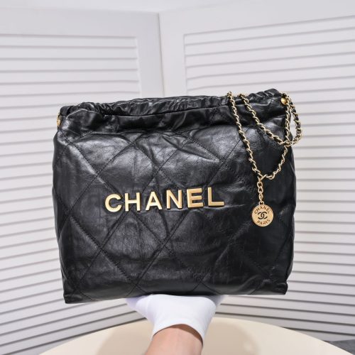 Chanel 21A Black Mini Flap Coin Purse With Chain Handle Shoulder Crossbody Bag