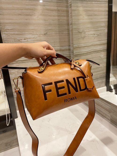 Fendi By The Way Shoulder Bag In Saddle ‘Brown’ 8BL145AC9L-F0NMU