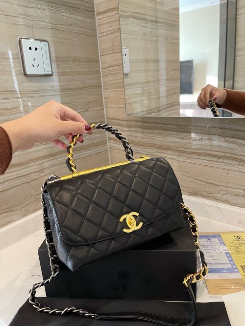Chanel Mini Flap Bag With Top Handle