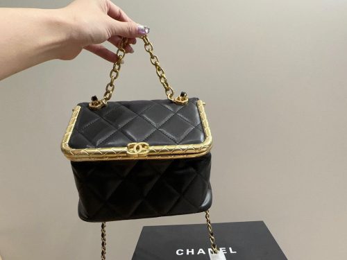 Chanel Black  Kiss-lock Mini Bag