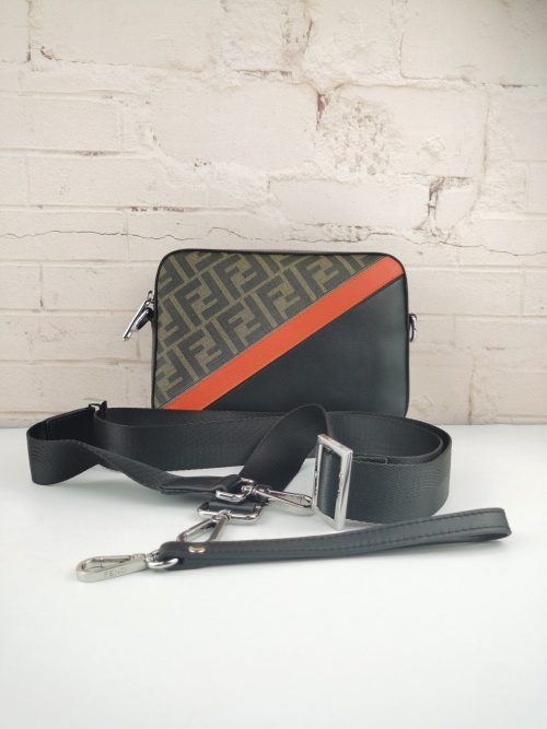 Fendi Men's Black Leather