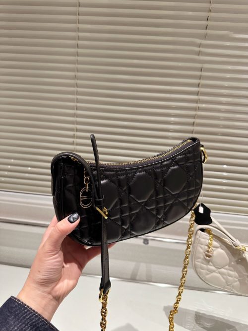 Dior - CD Lounge Bag Black Supple Macrocannage