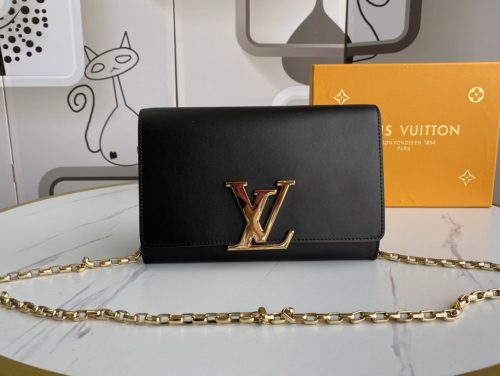 Louis Vuitton Chain Louise GM Bag Black