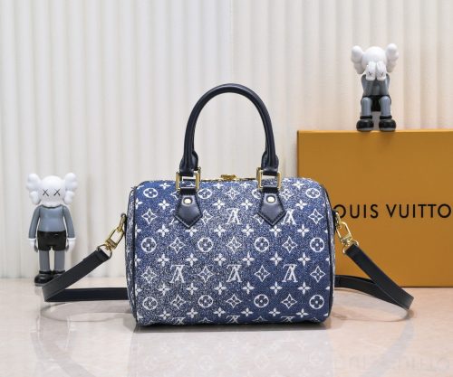Louis Vuitton Denim Speedy Bandouliere 25 M59609