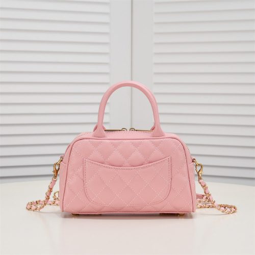 Caviar Skin Matelasse Coco Mark Handbag