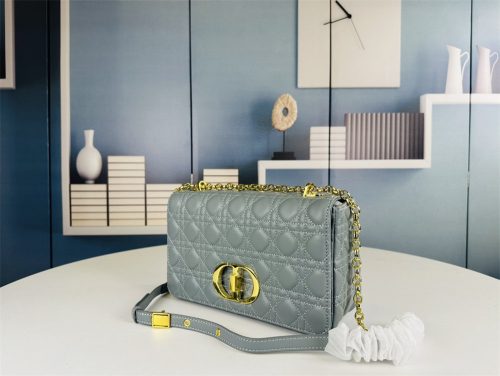 Dior Women Small Dior Caro Bag Supple Cannage Calfski