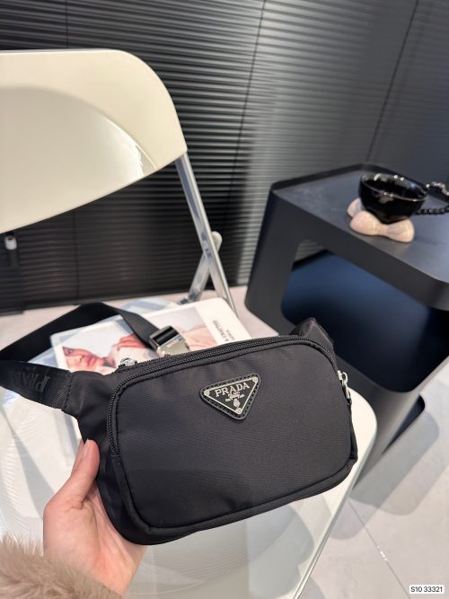 PRADA Re-Nylon and Saffiano leather shoulder bag