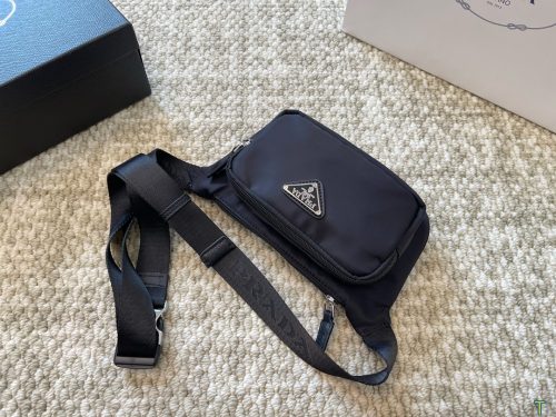 Prada Re-Nylon and Saffiano Leather Shoulder Bag